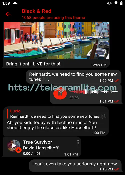Theme Black Amp Red