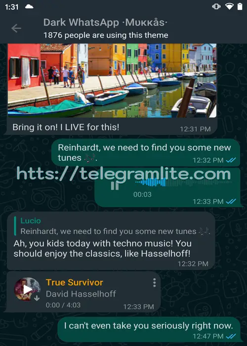 Sticker Dark Whatsapp