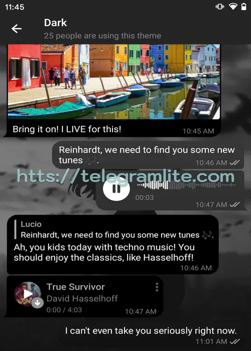 Theme Dark