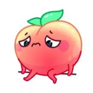Sticker Lovely Peachy