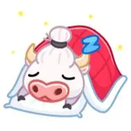 Sticker Santa Moo