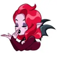 Sticker Lady Vampire
