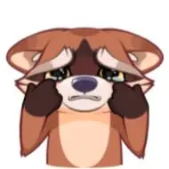 Sticker proha raccoon