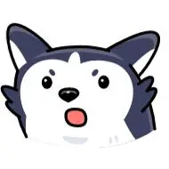 Sticker Siberian Husky