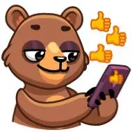 Sticker Boris the Bear