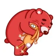 Sticker Buddy Bear