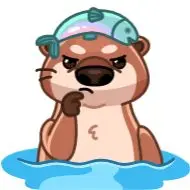 Sticker Hotter Otter