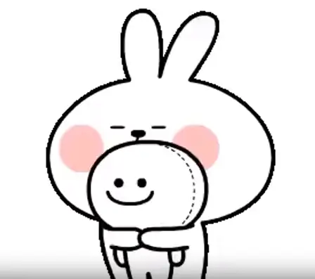 Sticker Rabbit Ha Ha