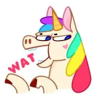 Sticker Rainbow Unicorn