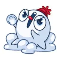 Sticker Snowy Vk