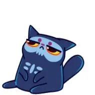 Sticker Skull Cat