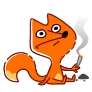 Sticker High Fox