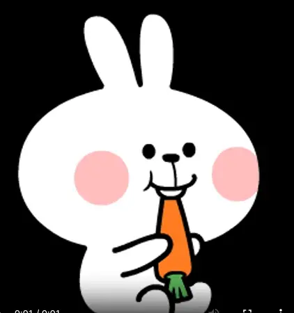 Sticker Spoiled Rabbit