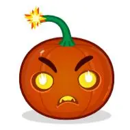 Sticker Halloween Pumpkin