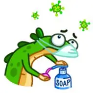 Sticker Green Lezard