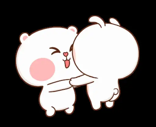 Sticker Puffy Bear Rabbit
