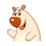 Sticker Chestnut the Bear