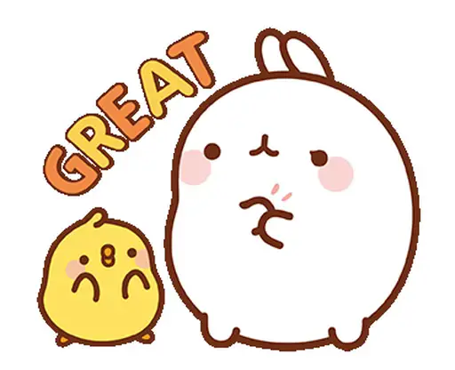 Sticker Molang Xxyuji