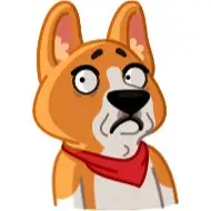 Sticker Muffin the Corgi