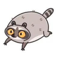 Sticker Racoon