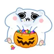 Sticker Ghost Hamster