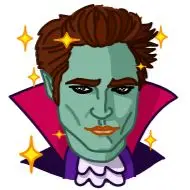 Sticker Pepe Vampire
