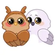 Sticker Eagle And Snowy