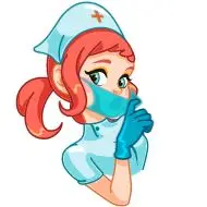 Sticker Cute Nurse