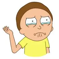 Sticker Rick and Morty