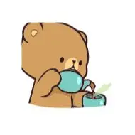 Sticker Bear Cute