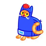 Sticker A Cat in a Hat
