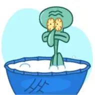 Sticker Squid Ward In Love