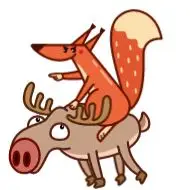 Sticker Red Squirrel