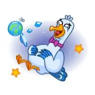 Sticker Seagull Sam