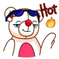 Sticker Nonromantic bear