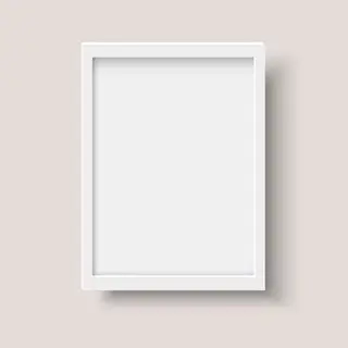 White frame the photo