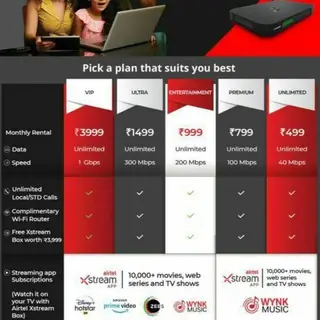 Airtel Xstream Fiber