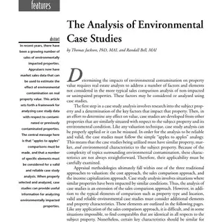 Environmental Case Studies